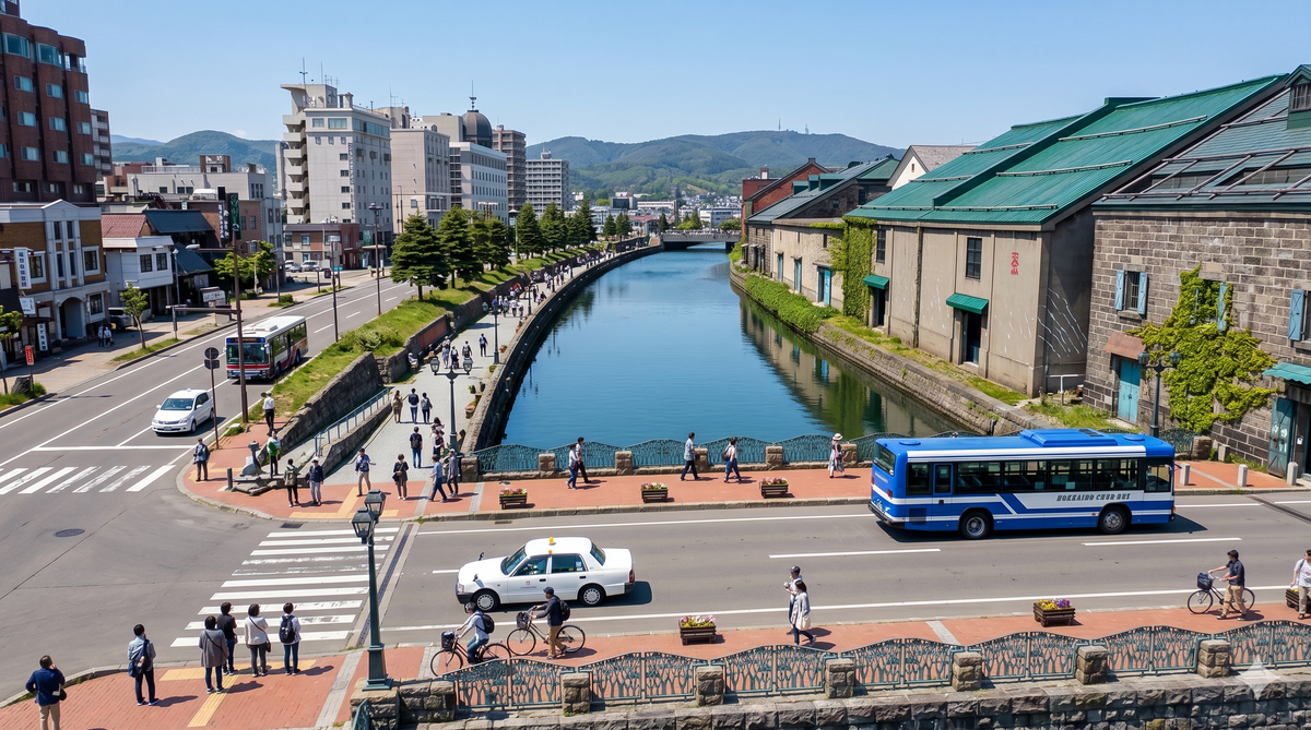Evening arrival in Otaru before a calm morning walk